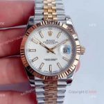 (Noob) Best Rolex Datejust Noob Replica Watches With White Dial Jubilee Bracelet For Men 